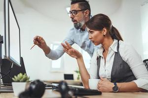 pratend over hoe wij kan verbeteren de bedrijf foto