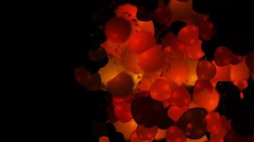 glitter levendige bollen abstracte achtergrond digitale weergave foto