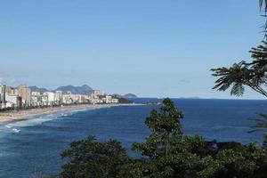 Rio de janeiro, rj, Brazilië, 2022 - visie van Leblon en ipanema stranden van twee broers klif natuurlijk park foto