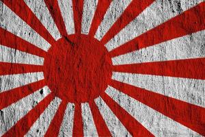 Japans marine keizerlijk vlag Aan een getextureerde achtergrond. concept collage. foto