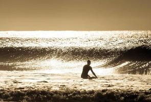 surfer silhouet foto