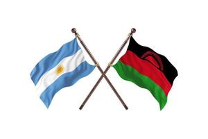 Argentinië versus Malawi twee land vlaggen foto