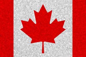 vlag van Canada Aan piepschuim structuur foto