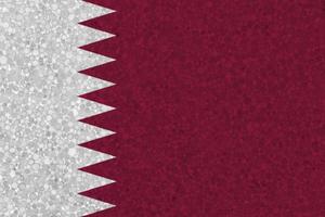 vlag van qatar Aan piepschuim structuur foto