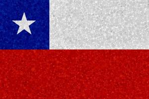 vlag van Chili Aan piepschuim structuur foto