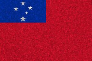 vlag van Samoa Aan piepschuim structuur foto