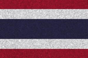vlag van Thailand Aan piepschuim structuur foto