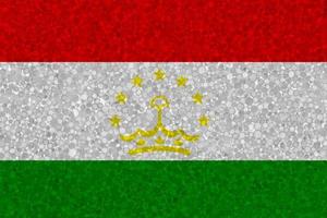 vlag van Tadzjikistan Aan piepschuim structuur foto