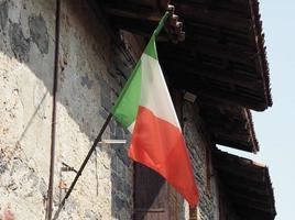 italiaanse vlag van italië foto