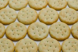 crackers patroon voor voedsel achtergrond foto