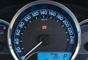 dichtbij omhoog auto dashboard foto