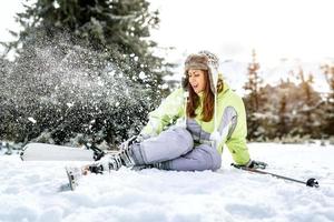 skiën ongeluk visie foto