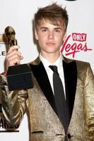 las vegas, mei 22 - justin bieber in de druk op kamer van de 2011 aanplakbord muziek- prijzen Bij mgm groots tuin arena Aan mei 22, 2010 in las vegas, nv foto