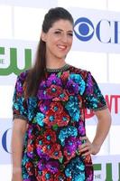 los engelen, jul 29 - mayim bialik arriveert Bij de cbs, cw, en show Time 2012 zomer tca partij Bij Beverly hilton hotel aangrenzend parkeren veel Aan juli 29, 2012 in Beverly heuvels, ca foto