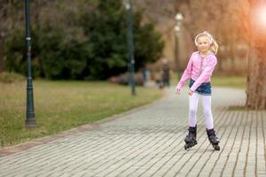 weinig schaatser visie foto