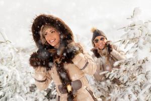 Dames in winter foto