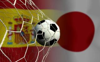 Amerikaans voetbal kop wedstrijd tussen de nationaal Japan en nationaal span. foto