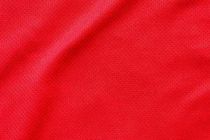 rood sport- kleding kleding stof Amerikaans voetbal overhemd Jersey structuur achtergrond foto