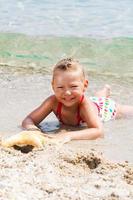 ontspannen op het strand foto