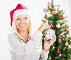 besparing geld voor Kerstmis foto