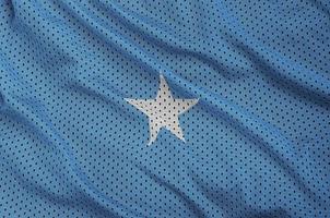 Somalië vlag gedrukt Aan een polyester nylon- sportkleding maas kleding stof foto