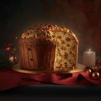 panettone is de traditioneel Italiaans toetje voor Kerstmis foto