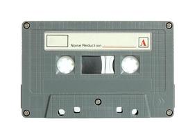 cassette plakband geïsoleerd Aan wit met knipsel pad foto