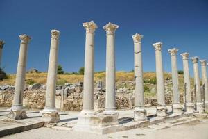 perge oude stad in antalya, turkiye foto