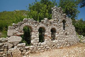 Olympus oude stad in kumluca, antalya, turkiye foto