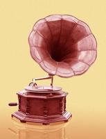 wijnoogst oud grammofoon foto