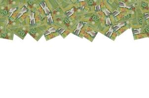 Canadees nationaal vimy gedenkteken van Canada 20 dollars 2012 polymeer bankbiljet patroon foto