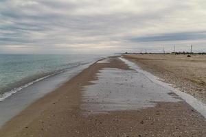 leeg strand landschap foto