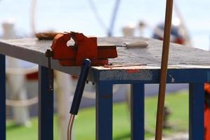 werk en werken machines en gereedschap in Israël. foto