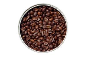 koffie bonen in de het formulier van een cirkel foto