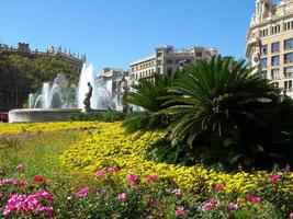 de stad barcelona in spanje foto