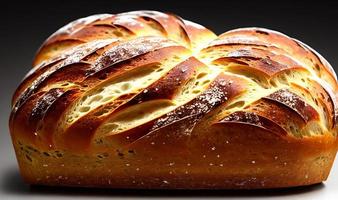 oven - traditioneel vers heet gekookt brood. brood dichtbij schieten. foto