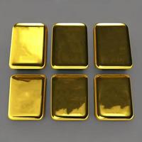 goud ingots. stack van goud bars, financieel concepten. foto