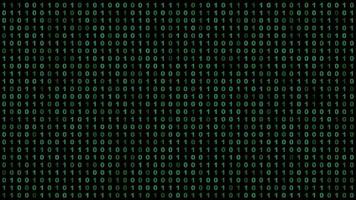 abstract futuristische cyberspace met binair code.digitaal binair gegevens. Matrix achtergrond met cijfers foto