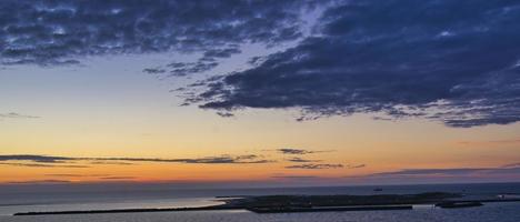 heligoland - eilandduin - zonsopgang foto