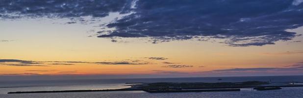 heligoland - eilandduin - zonsopgang foto