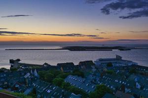 heligoland - eilandduin - zonsopgang foto