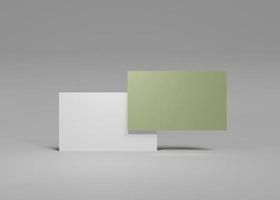 realistische blanco visitekaartjeillustratie voor mockup foto