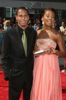 bryton mcclure en eva marcille aankomen Bij de dag emmy's 2008 Bij de kodak theater in Hollywood, ca Aan juni 20, 2008 foto