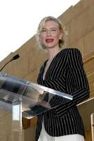 cate blanchett aankomen naar te ontvangen haar ster Aan de Hollywood wandelen van roem in los engels,, ca december 5, 2008 foto