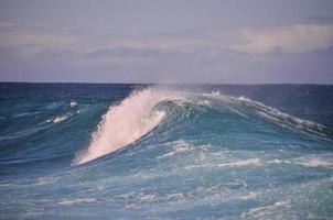 reusachtig zee golven foto