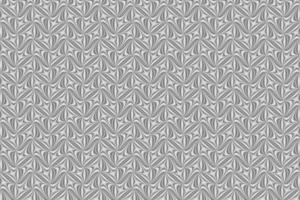 naadloos grijs symmetrisch abstract patroon Aan wit achtergrond, textuur, ontwerp foto