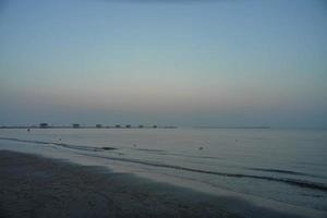 oceaan zonsondergang visie foto