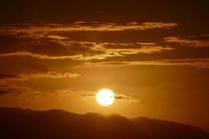 zonsondergang lucht visie foto