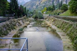 rivier en berg foto