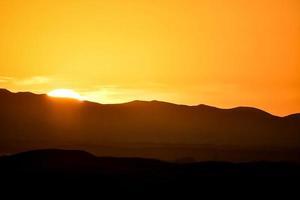 visie van zonsondergang foto